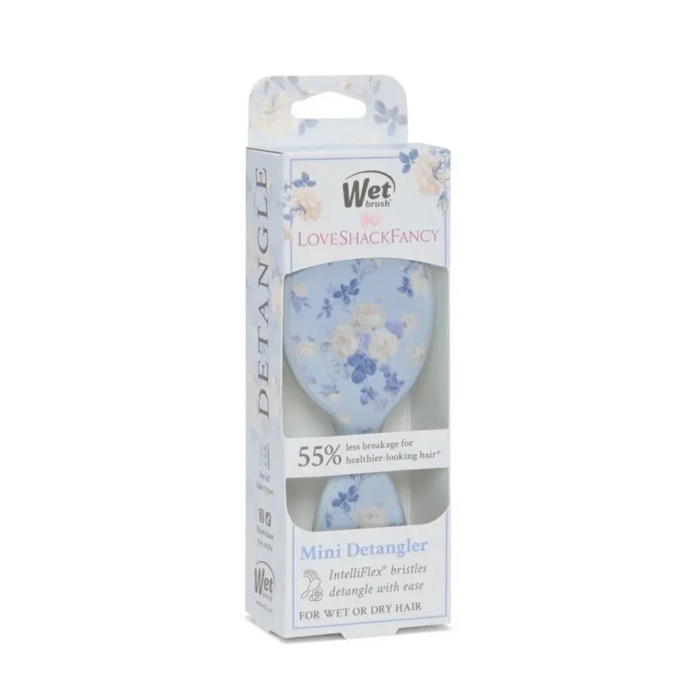 Love Shack Fancy  Paddle Mini Detangler Hair Brush - Everblooming Rosettes